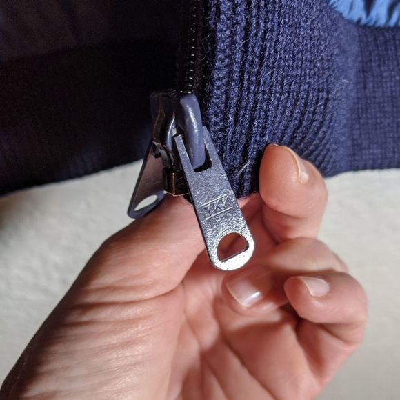 *SOLD*Vintage Reversible Wool Sweater Nylon Wind Breaker TM Athletics XL - Picture 6 of 13